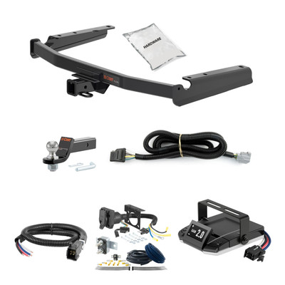 18-22 Lexus RX350L Excluding twin exhaust tips 2 CURT Trailer Hitch + Assure Proportional Brake Controller Kit HBCW1706