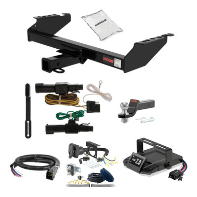 03-10 Dodge Ram 3500  Fits with or without factory receiver 2.5 CURT Trailer Hitch + Assure Proportional Brake Controller Kit HBCW745
