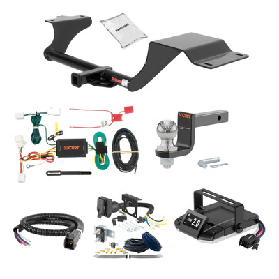 06-06 Mazda MAZDA 1.25 CURT Trailer Hitch + Assure Proportional Brake Controller Kit HBCW1756