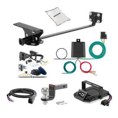 03-03 Mercedes-Benz CLK500 Convertible 1.25 CURT Trailer Hitch + Assure Proportional Brake Controller Kit HBCW1854