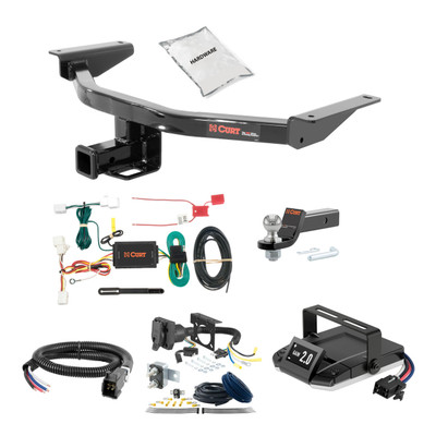 16-23 Mazda CX-9 1.25 CURT Trailer Hitch + Assure Proportional Brake Controller Kit HBCW1803