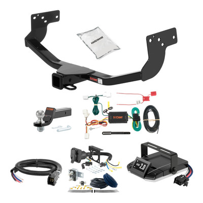 07-15 Mazda CX-9 1.25 CURT Trailer Hitch + Assure Proportional Brake Controller Kit HBCW1805