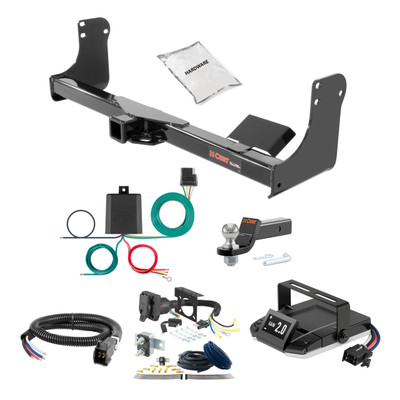 17-19 Mercedes-Benz GLS550 Excluding active curve system 2 CURT Trailer Hitch + Assure Proportional Brake Controller Kit HBCW1898
