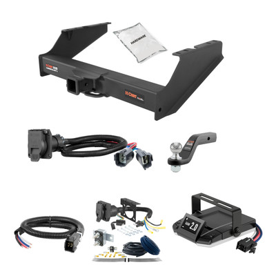08-16 Ford F-450 Super Duty Excluding cab & chassis 2 CURT Trailer Hitch + Assure Proportional Brake Controller Kit HBCW916