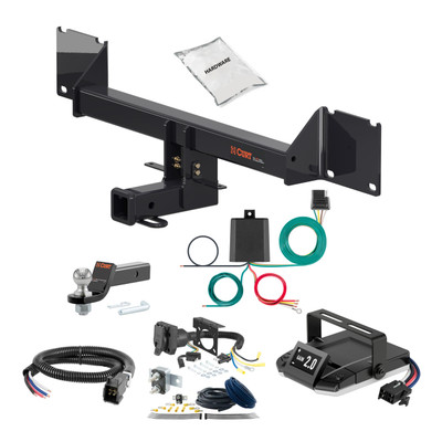 17-19 Mercedes-Benz GLE43 AMG 2 CURT Trailer Hitch + Assure Proportional Brake Controller Kit HBCW1891
