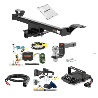 07-24 Nissan Altima Sedan 1.25 CURT Trailer Hitch + Assure Proportional Brake Controller Kit HBCW2008