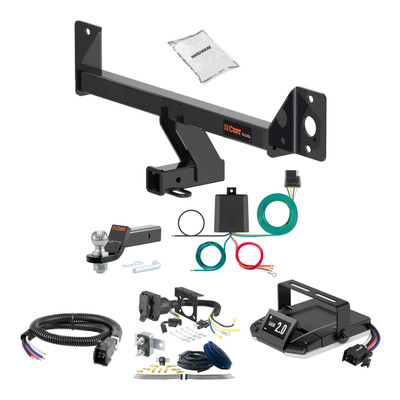 15-20 Mercedes-Benz GLA250 2 CURT Trailer Hitch + Assure Proportional Brake Controller Kit HBCW1885