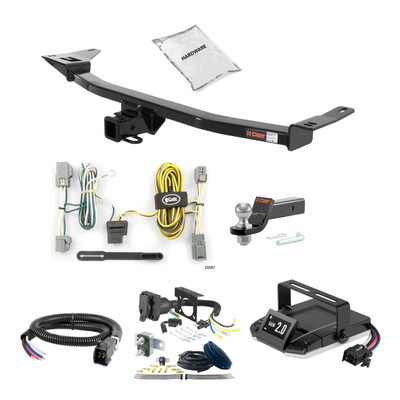 05-07 Ford Freestyle 1.25 CURT Trailer Hitch + Assure Proportional Brake Controller Kit HBCW948