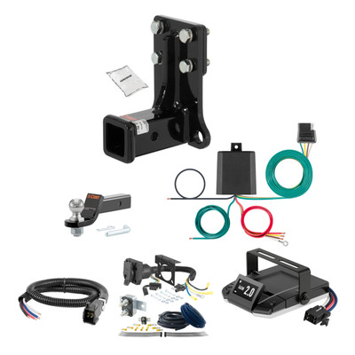 03-05 Mercedes-Benz ML350 2 CURT Trailer Hitch + Assure Proportional Brake Controller Kit HBCW1905