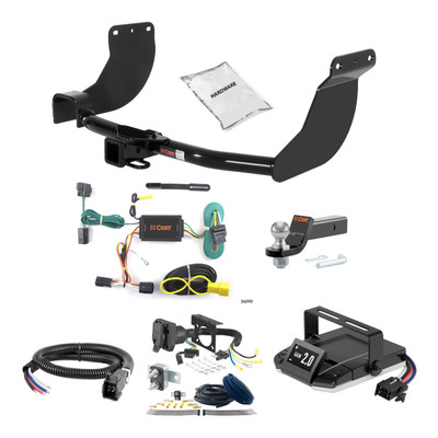 10-13 Ford Transit Connect Excluding electric models 1.25 CURT Trailer Hitch + Assure Proportional Brake Controller Kit HBCW998