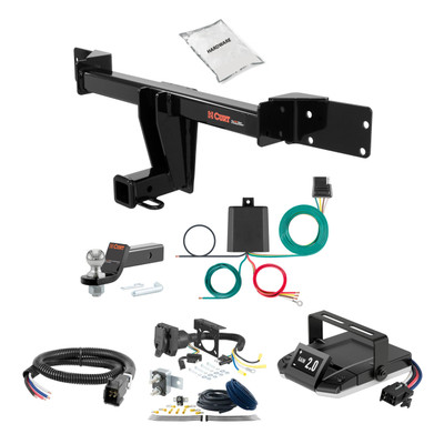 21-24 Mercedes-Benz GLA250 2 CURT Trailer Hitch + Assure Proportional Brake Controller Kit HBCW1884