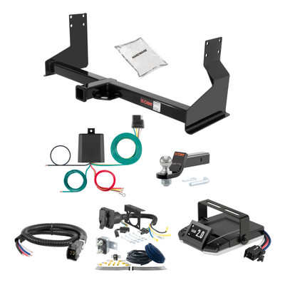 10-24 Mercedes-Benz Sprinter 2500 Standard bumper, excluding rear door step 2 CURT Trailer Hitch + Assure Proportional Brake Controller Kit HBCW1919