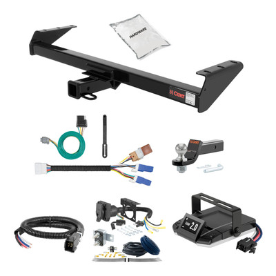87-94 Nissan D21 2 CURT Trailer Hitch + Assure Proportional Brake Controller Kit HBCW2015
