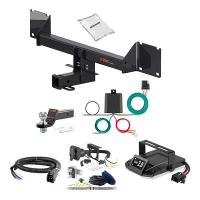16-18 Mercedes-Benz GLE350 2 CURT Trailer Hitch + Assure Proportional Brake Controller Kit HBCW1889