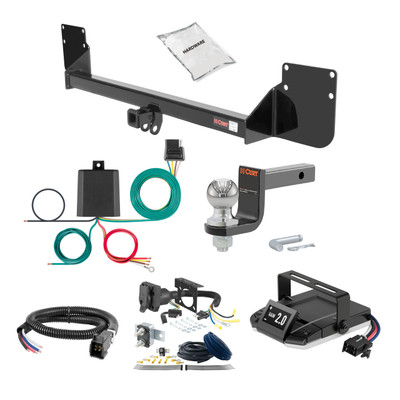 09-10 Mini Cooper Convertible, 'S' model 1.25 CURT Trailer Hitch + Assure Proportional Brake Controller Kit HBCW1959