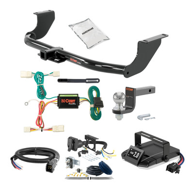 10-11 Mitsubishi Lancer Wagon, excluding fore to aft mufflers 1.25 CURT Trailer Hitch + Assure Proportional Brake Controller Kit HBCW1979