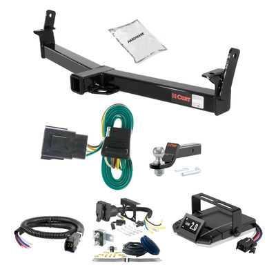 02-05 Mercury Mountaineer Fits beneath factory 1-1/4" receiver 2 CURT Trailer Hitch + Assure Proportional Brake Controller Kit HBCW1944