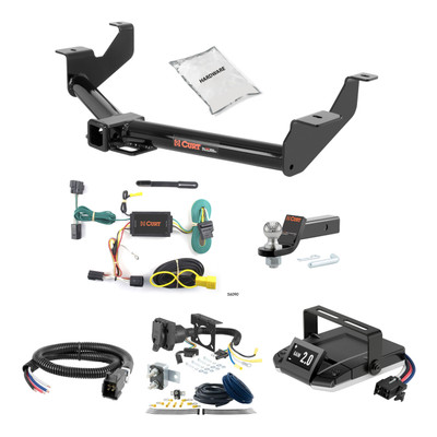 14-23 Ford Transit Connect 1.25 CURT Trailer Hitch + Assure Proportional Brake Controller Kit HBCW996