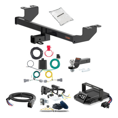 02-06 Nissan Altima Sedan 1.25 CURT Trailer Hitch + Assure Proportional Brake Controller Kit HBCW2011