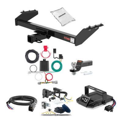 00-04 Nissan   2-door, short bed 2 CURT Trailer Hitch + Assure Proportional Brake Controller Kit HBCW2018