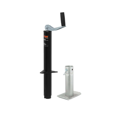 CURT 2,000 lbs, 14" TravelA-Frame Jack with Top Handle + 8-1/2 in. Foot Plate