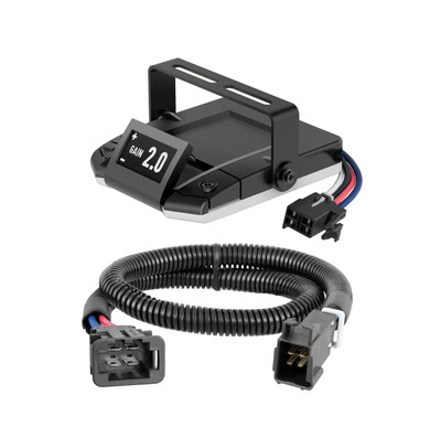 2019-2023 Audi e-tron Quattro With factory 7-way CURT Assure Proportional 1-4 Axel Auto Leveling Motion-Sensing Trailer Brake Controller