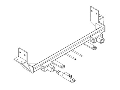 BlueOx Tow Bar Base Plate, Front Mount, RV Flat Towing for Select,TOYOTA MATRIX