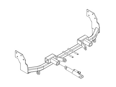 BlueOx Tow Bar Base Plate, Front Mount, RV Flat Towing for Select, VW JETTA TDI