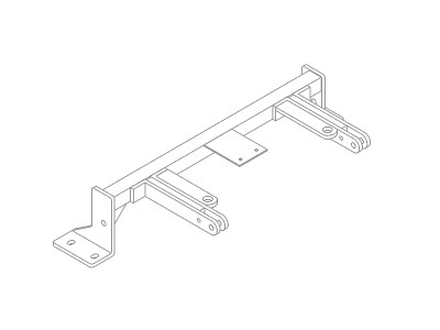 BlueOx Tow Bar Base Plate, Front Mount, RV Flat Towing for Select, FORD EXPL. XLTV6, 4WD