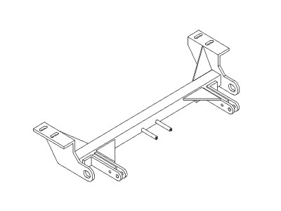 BlueOx Tow Bar Base Plate, Front Mount, RV Flat Towing for Select, LEXUS LX470 E13