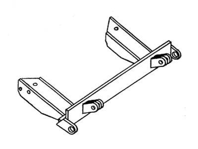 BlueOx Tow Bar Base Plate, Front Mount, RV Flat Towing for Select, NISSAN PICKUP (2WD)