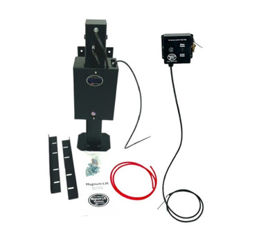12,000 lbs Hydraulic Single Trailer Jack Magnum Lift Power Lift with 24” Stroke & Manual Override