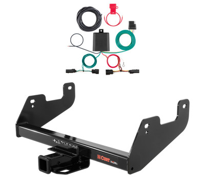 2021 - 2023 Ford F-150 w/ LED Tailights Excluding factory receiver or Police Responder Curt 2", Class 4 Trailer Tow Hitch + 4-way Wiring Kit 14017
