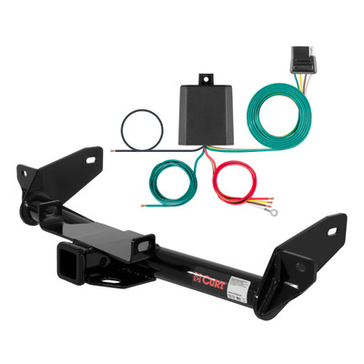 06 - 08 Ford F-150 Excluding factory receiver (built after 8/5/05) Curt 2", Class 3 Trailer Tow Hitch + 4-flat Wiring Kit 13365