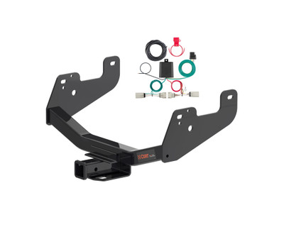 21 - 23 Ford F-150 w/ Backup Sensors & With factory receiver Curt 2", Class 4 Trailer Tow Hitch + 4-way Wiring Kit 14021