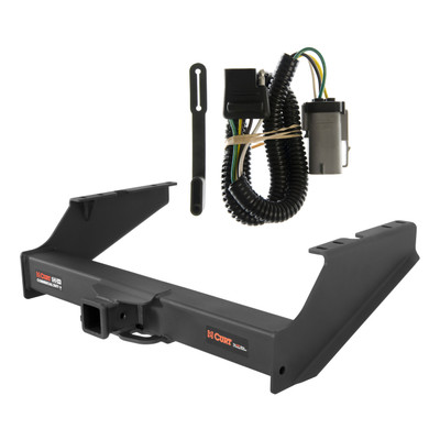 02 - 04 Ford F-250 Super Duty Curt 2-1/2", Class 5 Trailer Tow Hitch + 4-flat Wiring Kit 15810