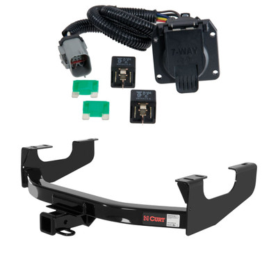 1999 - 2001 Ford F-250 Super Duty Curt 2", Class 3 Trailer Tow Hitch + 7-way Wiring Kit 13355