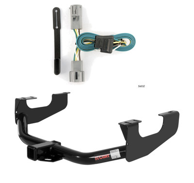 2005 - 2007 Ford F-250 Super Duty Curt 2", Class 3 Trailer Tow Hitch + 4-flat Wiring Kit 13359