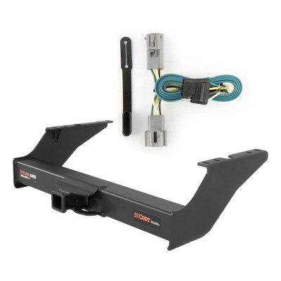 05 - 07 Ford F-350 Super Duty Excluding cab & chassis Curt 2", Class 5 Trailer Tow Hitch + 4-flat Wiring Kit 15410