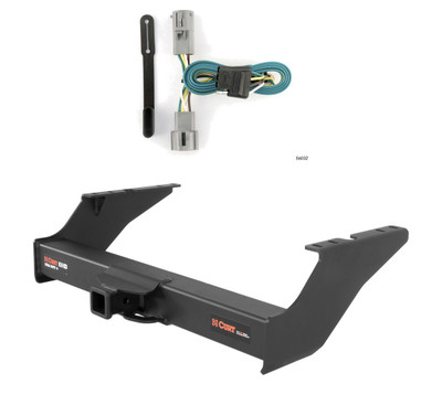 2005 - 2007 Ford F-350 Super Duty Excluding cab & chassis Curt 2", Class 5 Trailer Tow Hitch + 4-flat Wiring Kit 15410