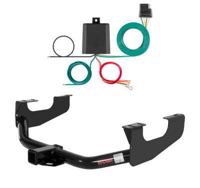 2008 - 2016 Ford F-350 Super Duty Excluding cab & chassis Curt 2", Class 3 Trailer Tow Hitch + 4-flat Wiring Kit 13359