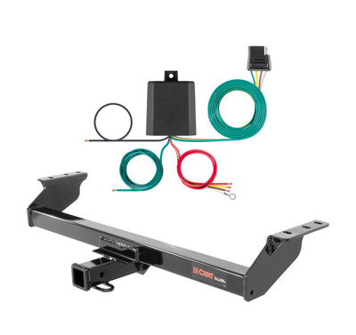 2012 - 2018 Ford Ranger Mexico only Curt 2", Class 3 Trailer Tow Hitch + 4-flat Wiring Kit 13287