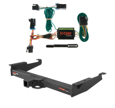 2000 - 2002 GMC Savana 1500 Curt 2", Class 5 Trailer Tow Hitch + 4-flat Wiring Kit 15320