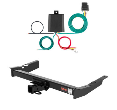 1999 - 2003 Ford Windstar Curt 2", Class 3 Trailer Tow Hitch + 4-flat Wiring Kit 13085