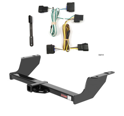 2004 - 2011 Ford Ranger 2000 - 2005 models are no drill Curt 1-1/4", Class 2 Trailer Tow Hitch + 4-flat Wiring Kit 12012