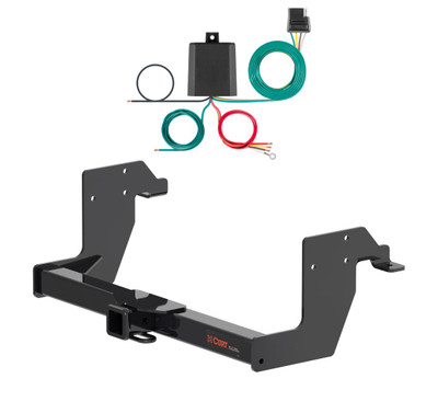 2007 - 2021 Freightliner Sprinter 2500 Cargo van with standard bumper Curt 2", Class 3 Trailer Tow Hitch + 4-flat Wiring Kit 13388