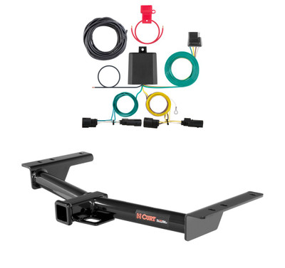 2015 - 2026 Ford Transit-150 Curt 2", Class 3 Trailer Tow Hitch + 4-flat Wiring Kit 13193