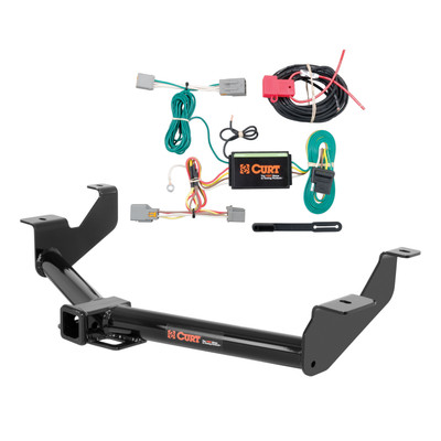 14 - 23 Ford Transit Connect Curt 2", Class 3 Trailer Tow Hitch + 4-flat Wiring Kit 13167