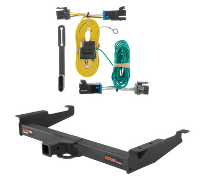 2003 - 2024 GMC Savana 2500 Curt 2", Class 5 Trailer Tow Hitch + 4-flat Wiring Kit 15320