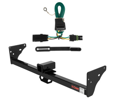 1982 - 1990 GMC S15 With roll pan bumper Curt 2", Class 3 Trailer Tow Hitch + 4-flat Wiring Kit 13920